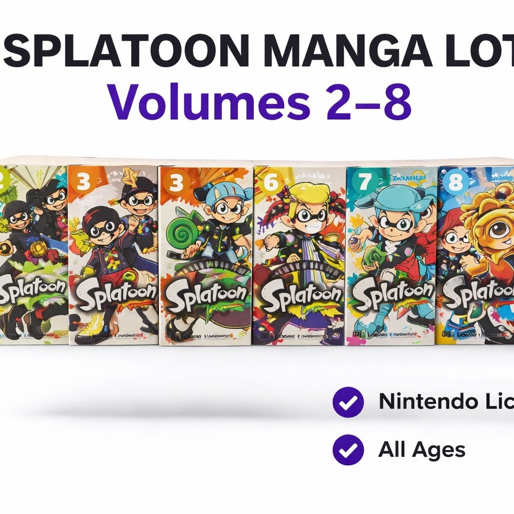 Splatoon Manga Lot Vol 2–8 | Nintendo | Viz Media | Kids Graphic Novels